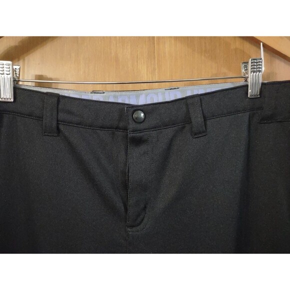 Under Armour Men's Activewear Pants Baseball Solid Black Fitted Size XL - Picture 3 of 5